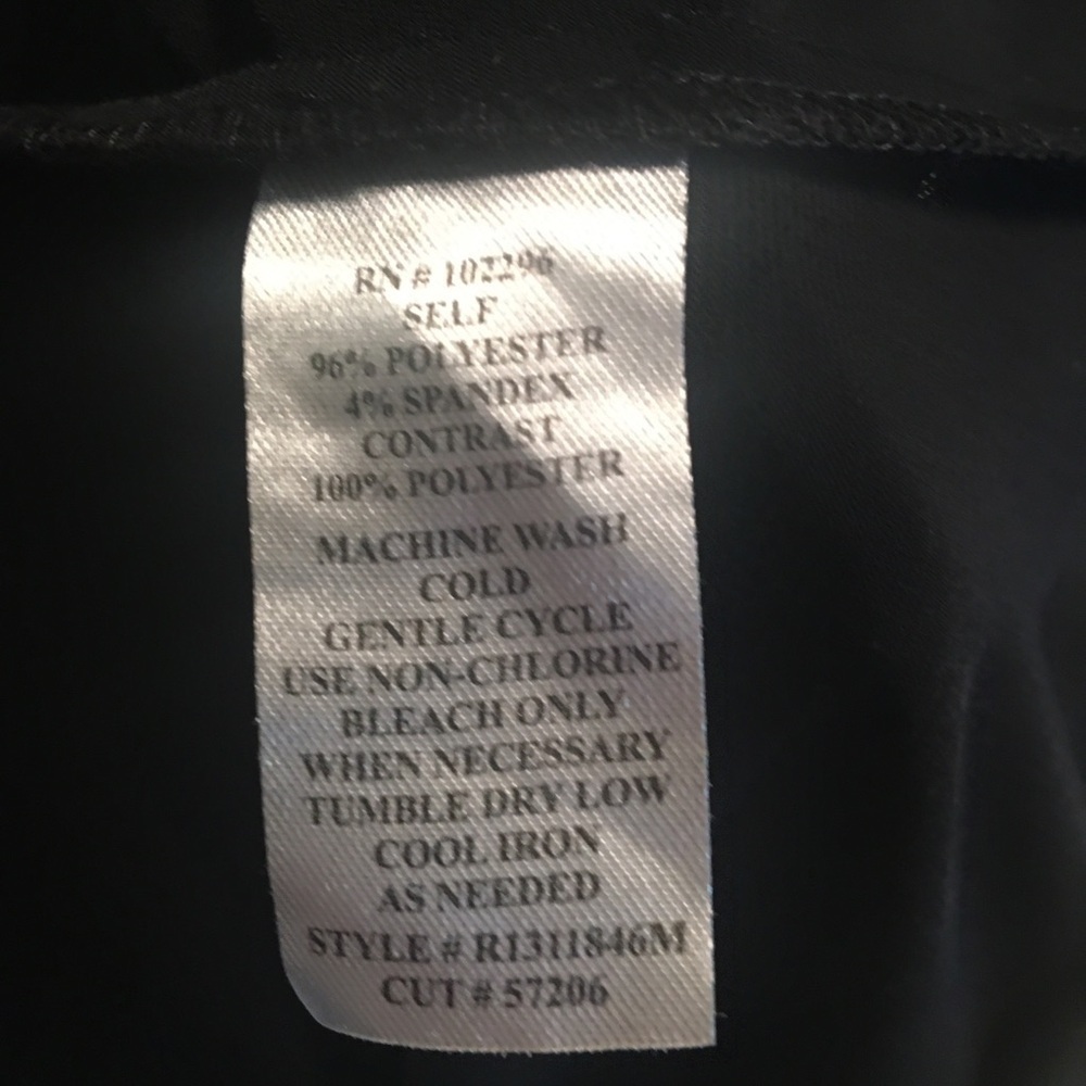 Connected Apparel Black Midi Short Sleeve V Neck Dress Size 10 Vintage 90s — image 5 of 8